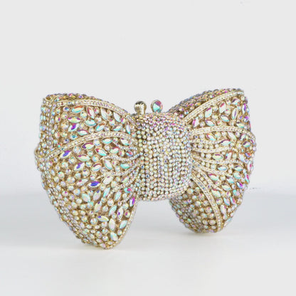 Isabella Rhinestone Bow Clutch