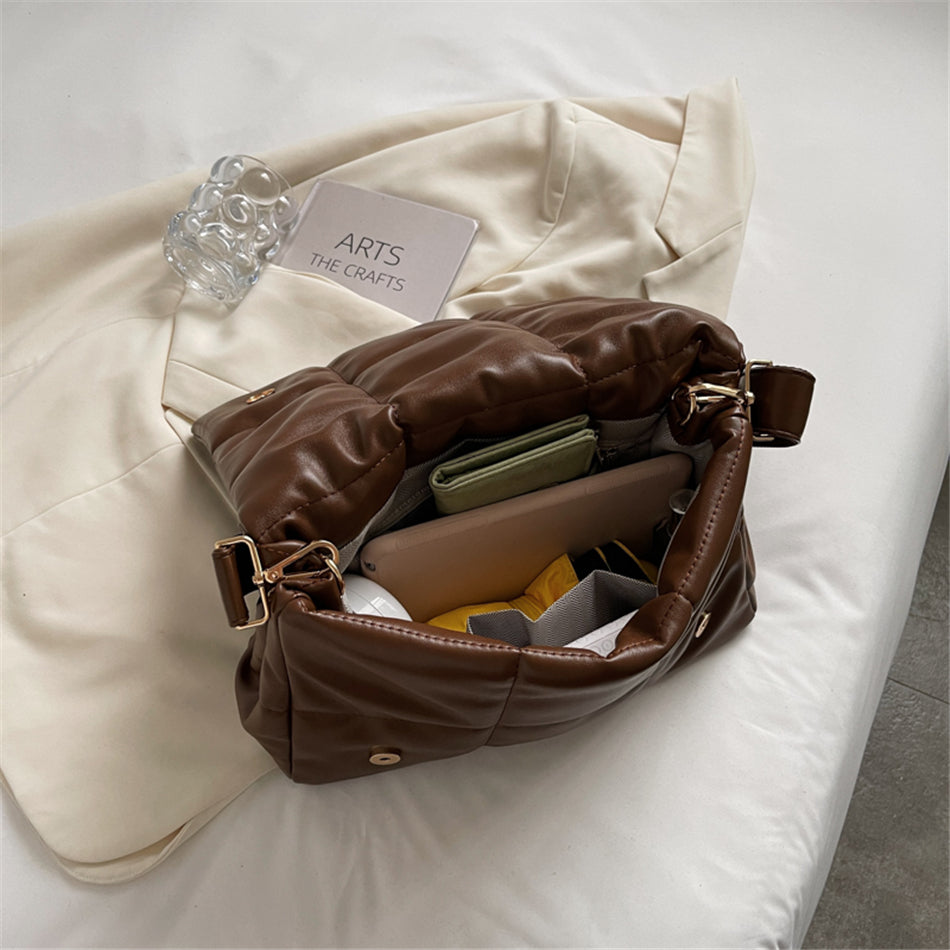 Maxi Quilted Bott Crossbody Bag