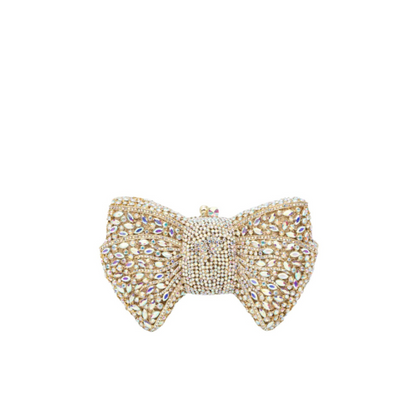 Isabella Rhinestone Bow Clutch