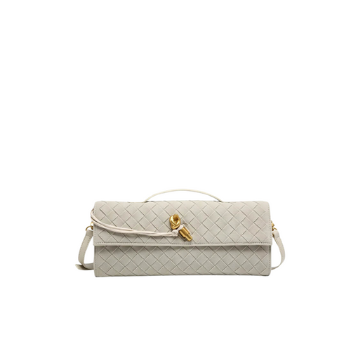 Paige Braided Suede Clutch Bag