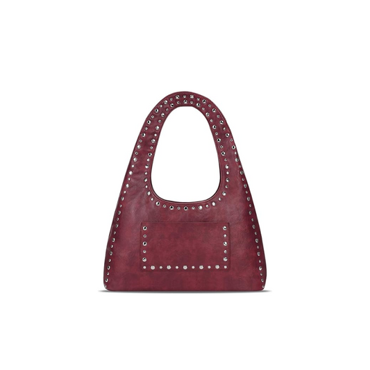Vintage Boho Studded Shoulder Bag