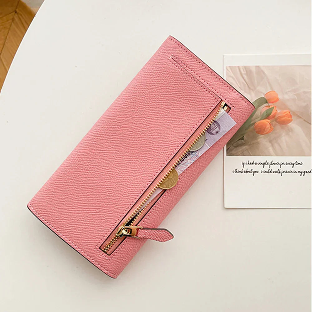 Karen Colorful Genuine Leather Envelope Wallet