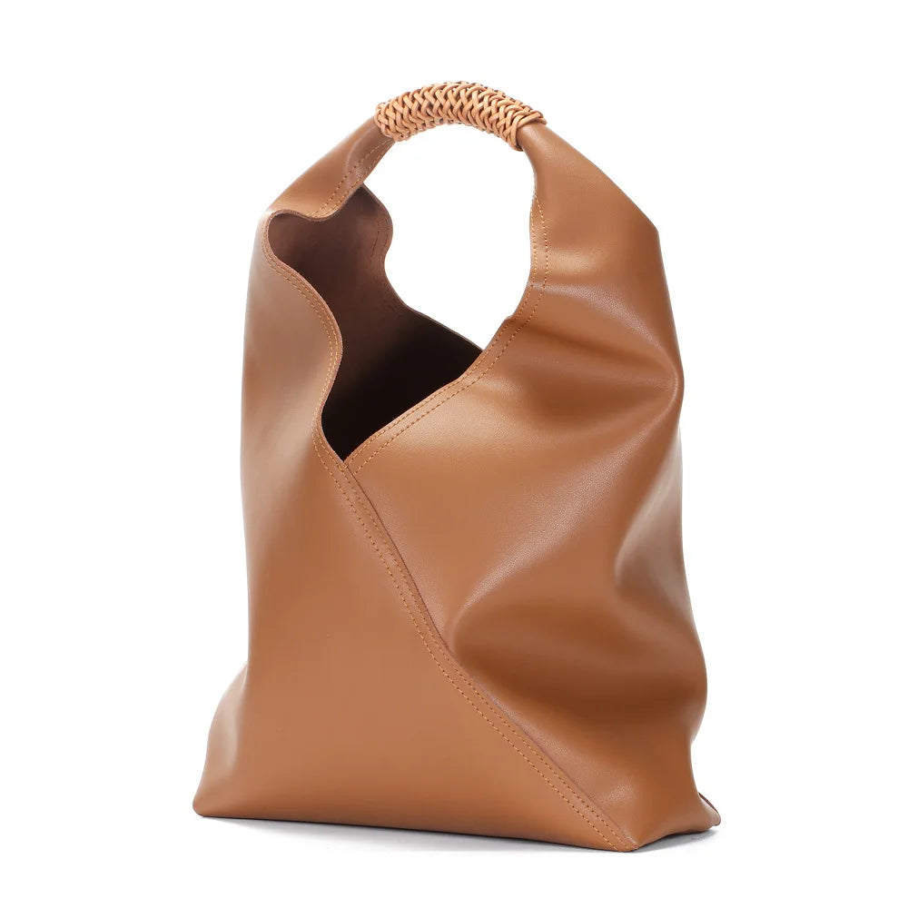 Hillary Large Genuine Leather Shopping Bag