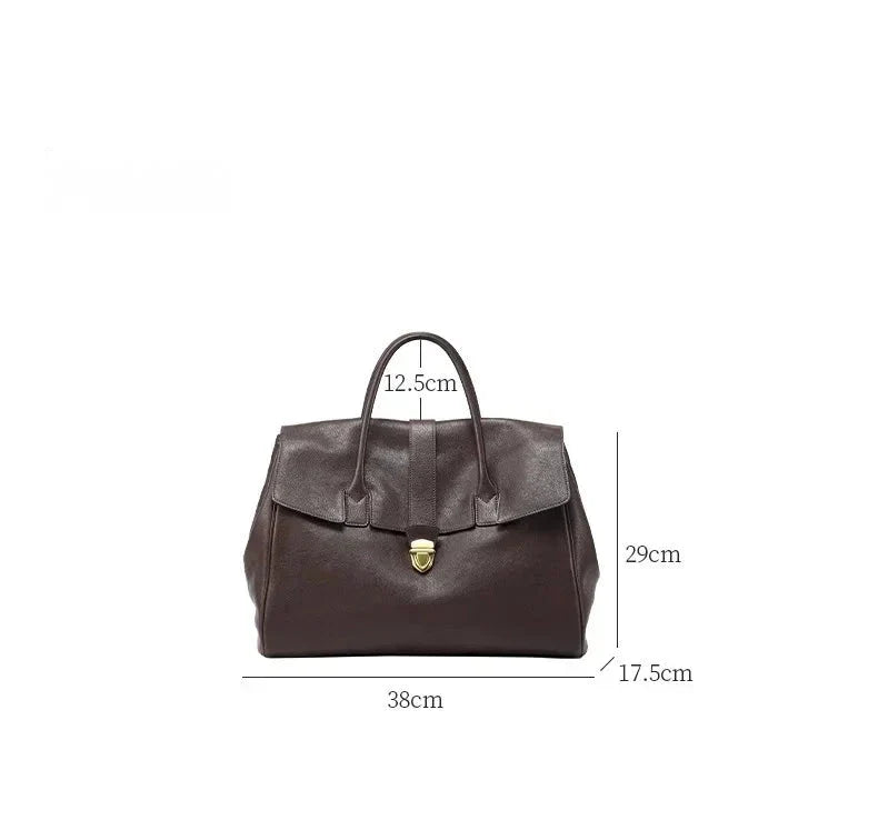 Bolso Tote de Piel Genuina Gisele