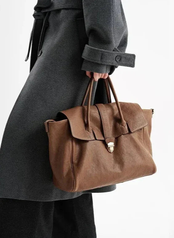Bolso Tote de Piel Genuina Gisele