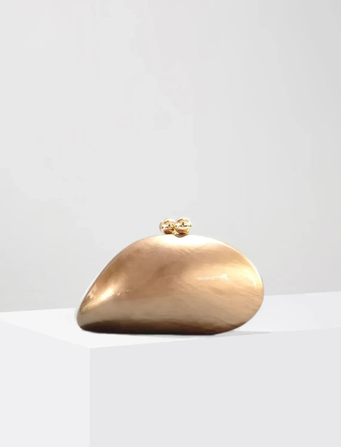 Ariel Pearlescent Shell Acrylic Clutch Bag