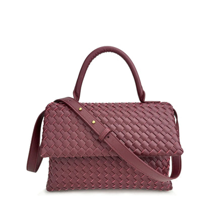 July Genuine Leather Braided Bag
