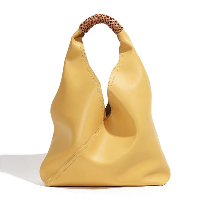 Hillary Large Genuine Leather Shopping Bag