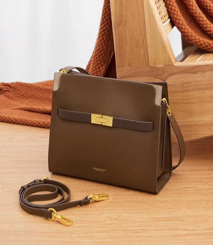 Nicole Genuine Leather Double Bag