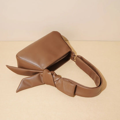 Cecilia Genuine Leather Bow Crossbody Bag