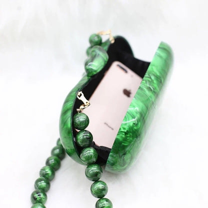 Zendaya Pearlescent Acrylic Clutch Bag
