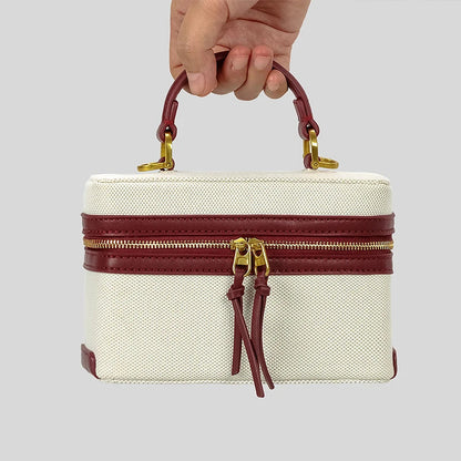 Manuela Box Canvas Crossbody Bag