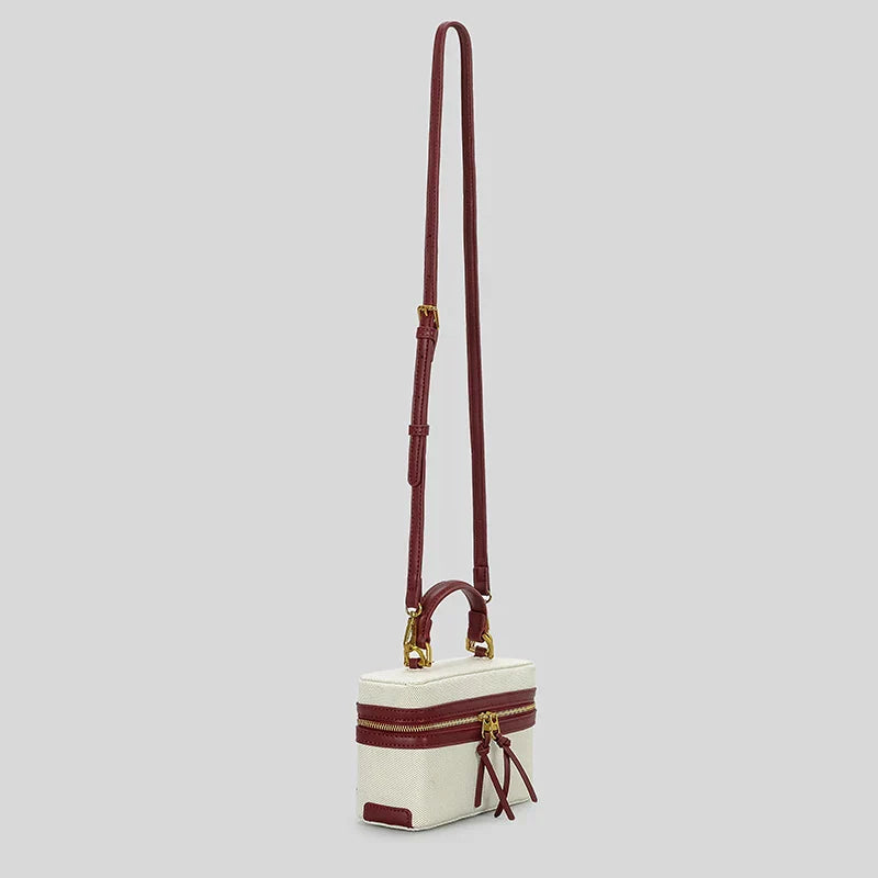 Manuela Box Canvas Crossbody Bag