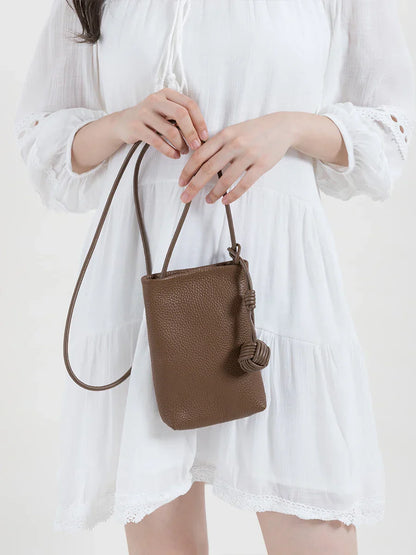 Nadia Small Genuine Leather Phone Bag