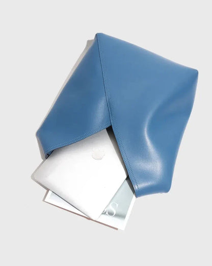 Hillary Large Genuine Leather Shopping Bag