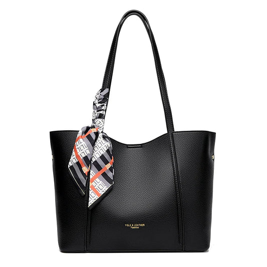 Ledertasche - Eleganz Schwarz