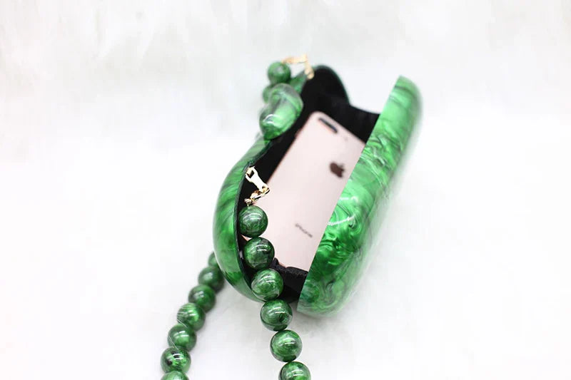 Zendaya Pearlescent Acrylic Clutch Bag
