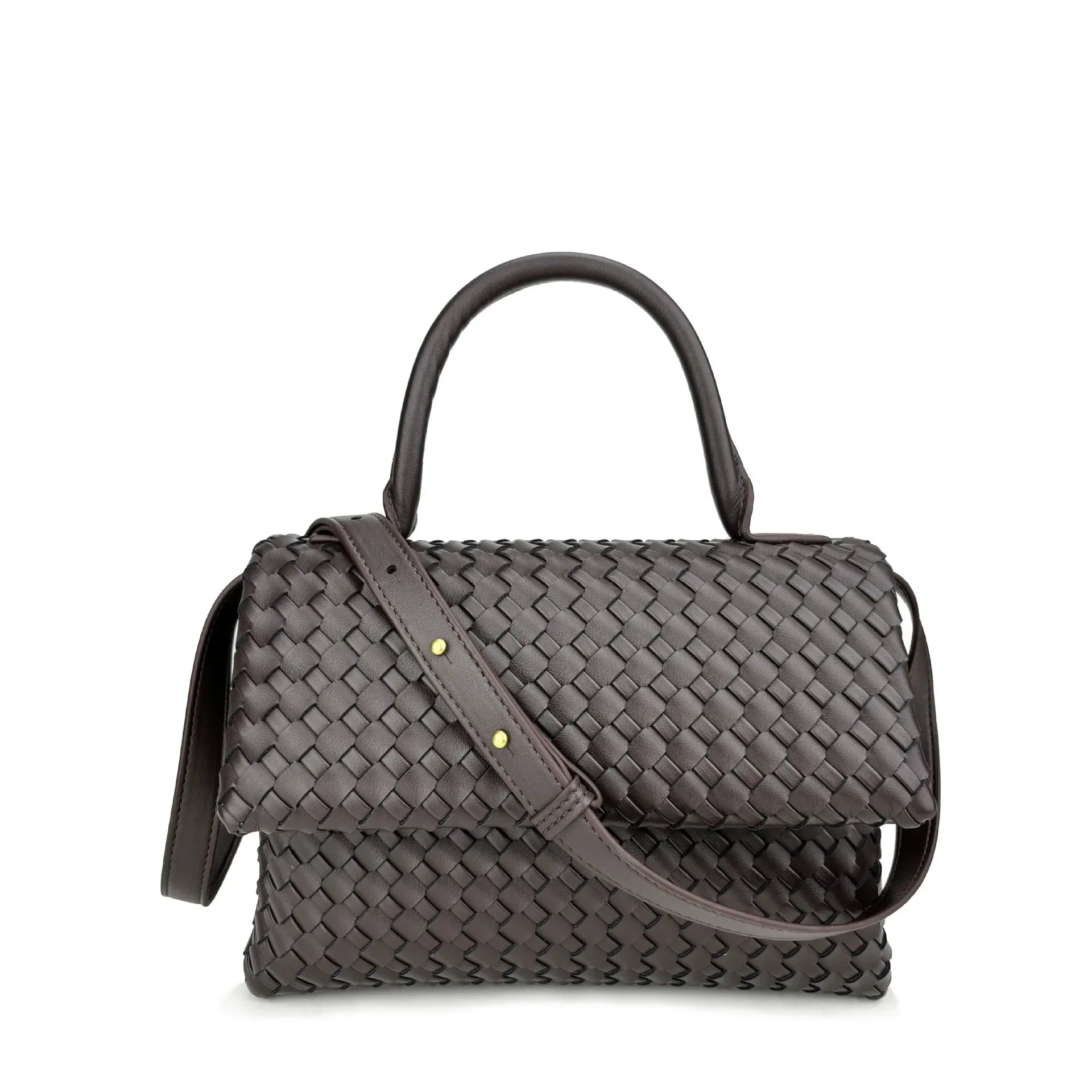 July Genuine Leather Braided Bag