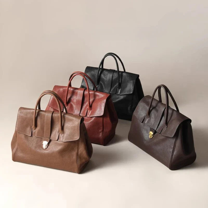 Bolso Tote de Piel Genuina Gisele