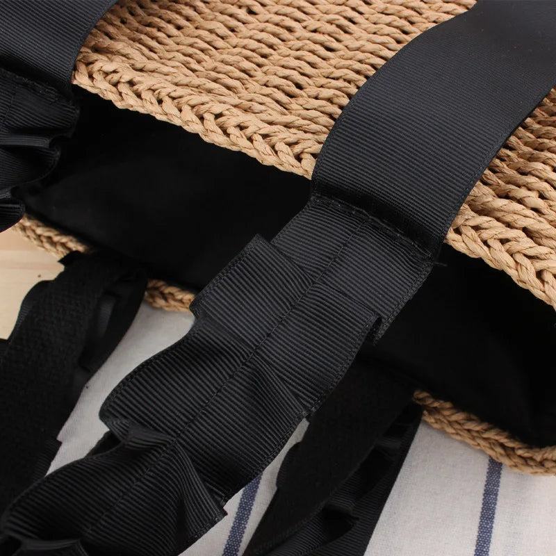 Sophia Straw Tote Bag