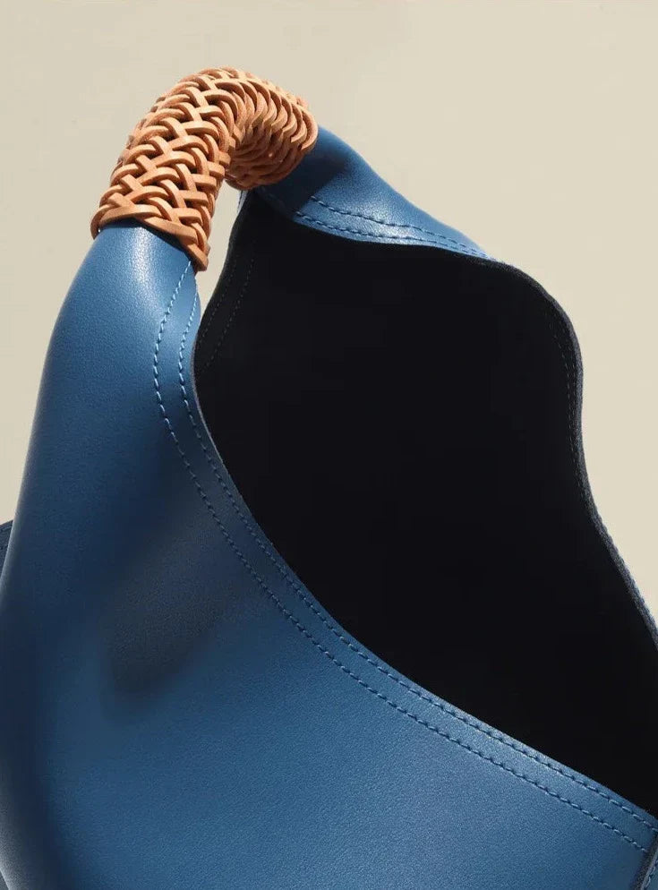 Hillary Large Genuine Leather Shopping Bag