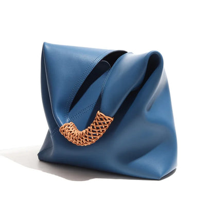 Hillary Large Genuine Leather Shopping Bag