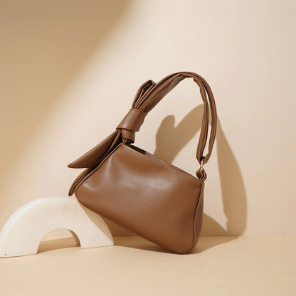 Cecilia Genuine Leather Bow Crossbody Bag