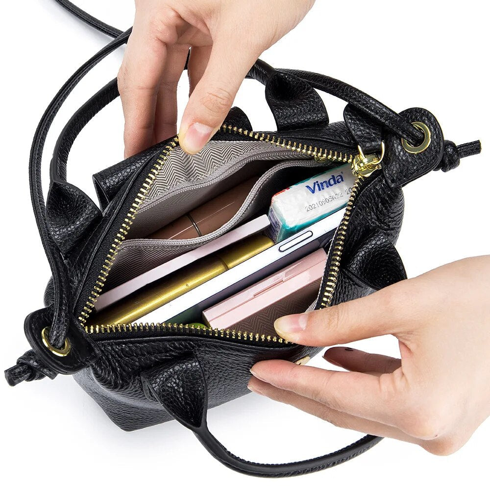 Tilia Small Genuine Leather Crossbody Bag