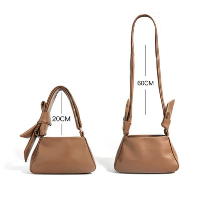 Cecilia Genuine Leather Bow Crossbody Bag