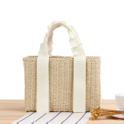 Sophia Straw Tote Bag