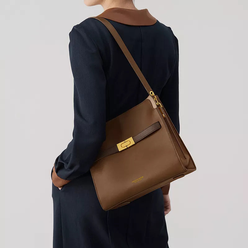 Nicole Genuine Leather Double Bag