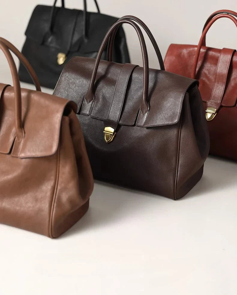Bolso Tote de Piel Genuina Gisele
