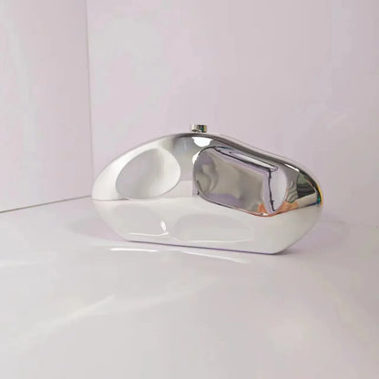 Jasmim Metallic Clutch Bag