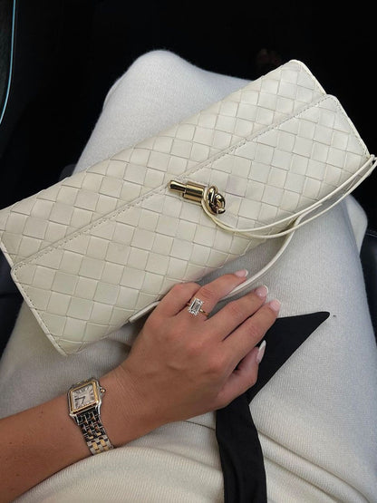 Paige Braided Clutch Bag