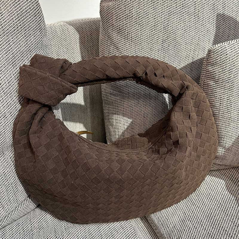 Alice Large Braided Suede Bag