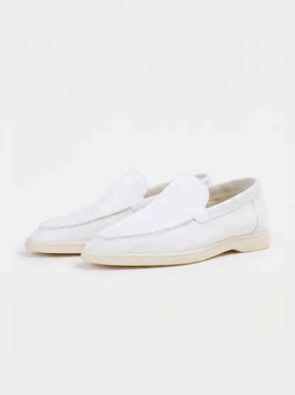 White Yacht Loafers