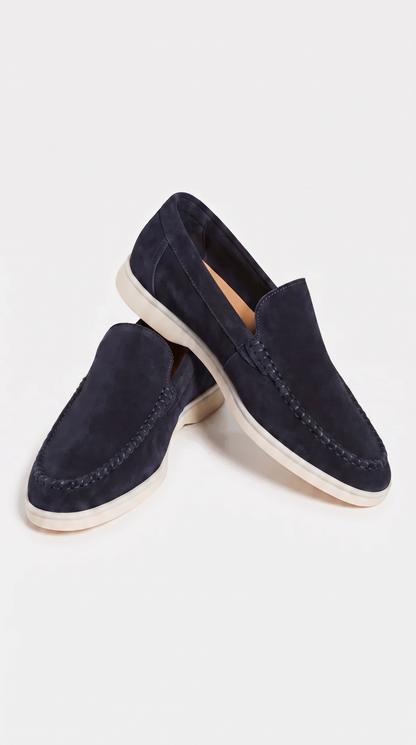 Navy Giorno Loafers