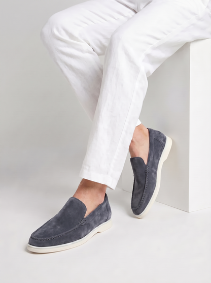 Steel Blue Giorno Loafers