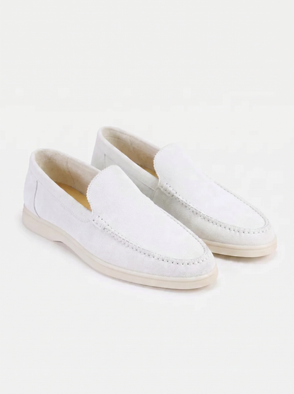 White Giorno Loafers