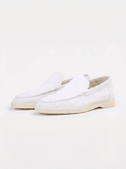 White Giorno Loafers