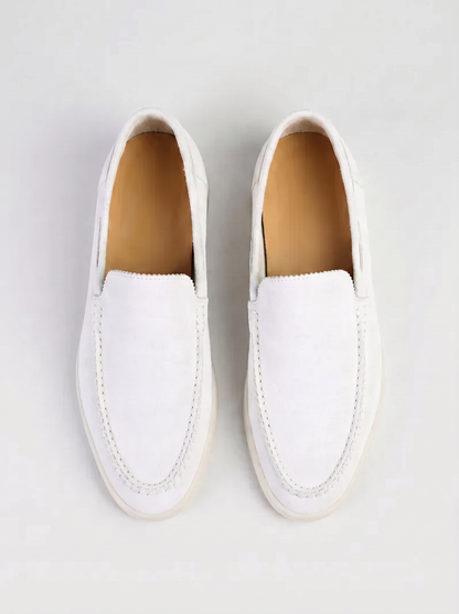 White Giorno Loafers