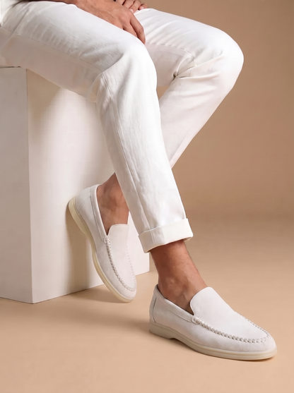 White Giorno Loafers