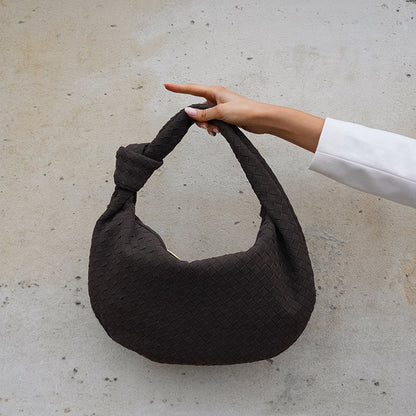 Alice Large Braided Suede Bag