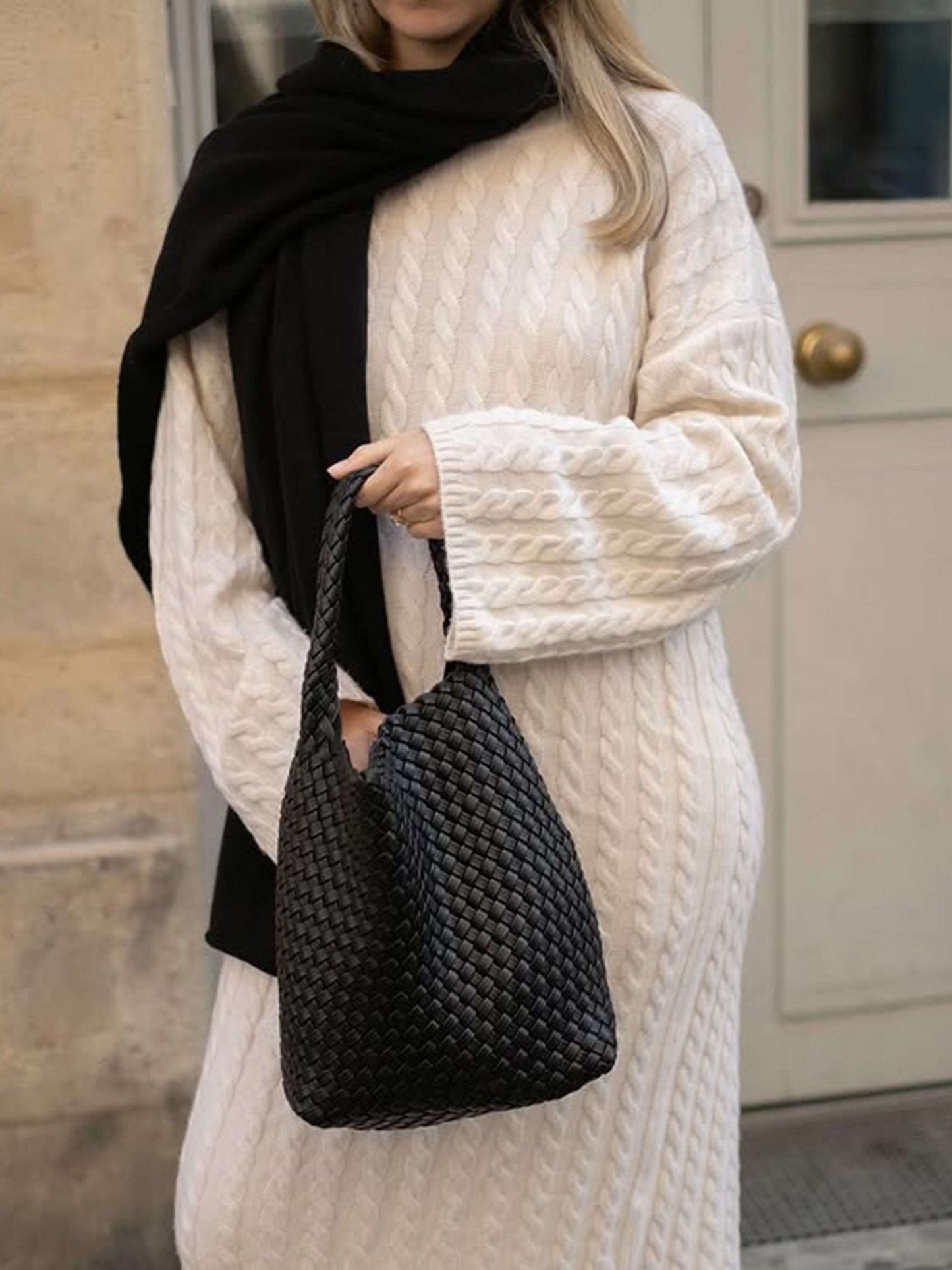 Bolso de cuero - Conjunto Cara Woven