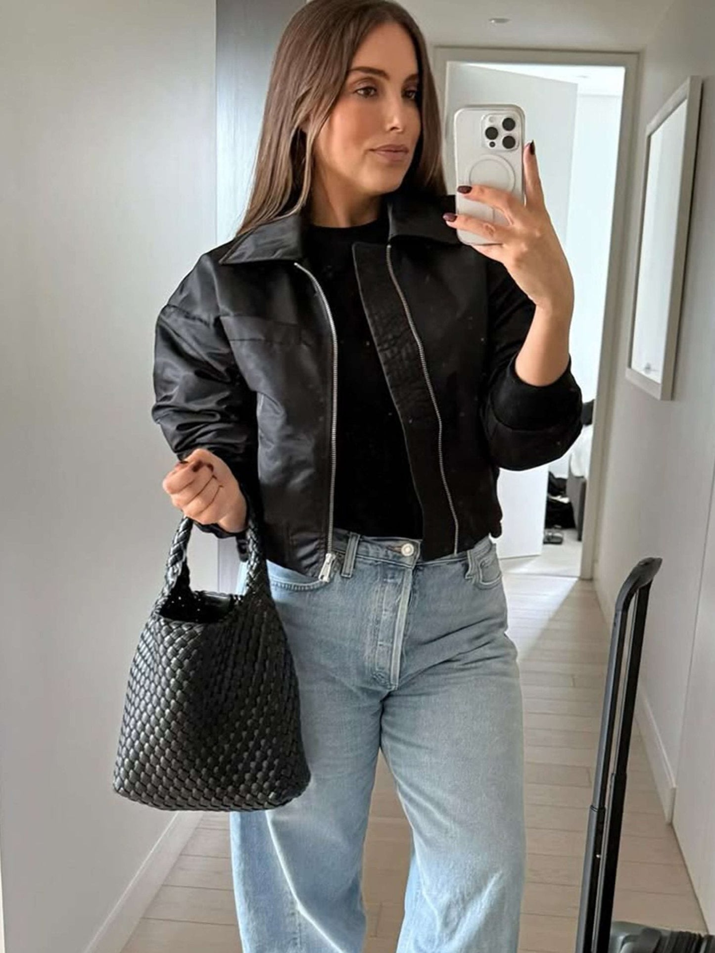 Bolso de cuero - Conjunto Cara Woven