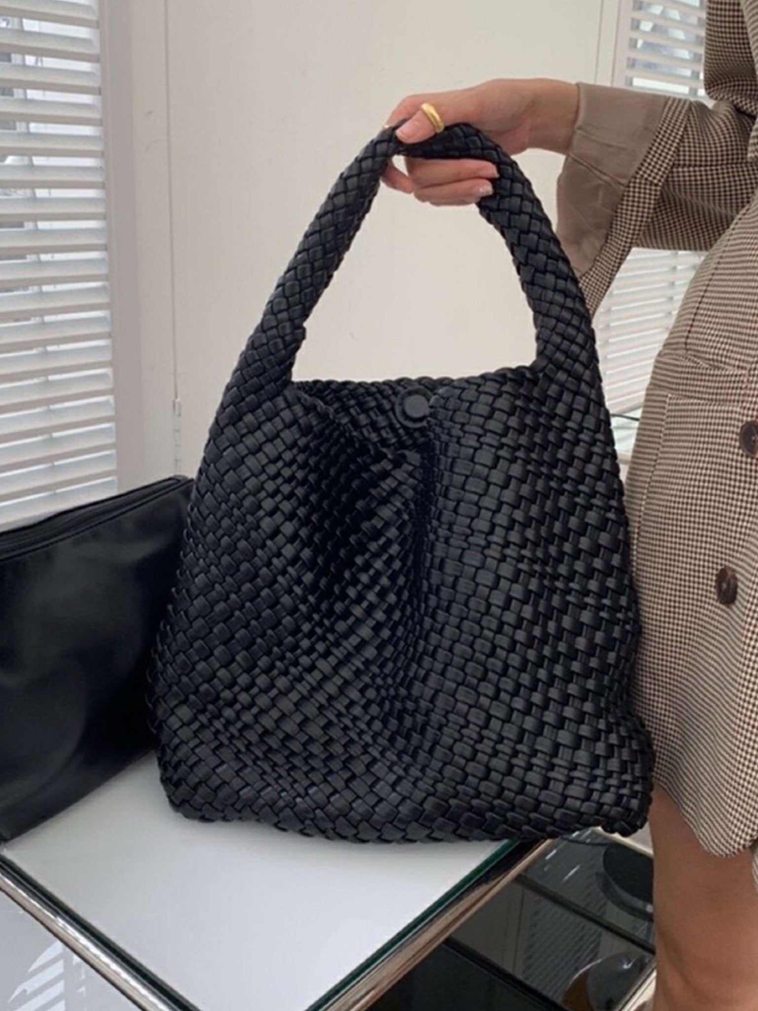 Cara Woven Shopper Bag Medium