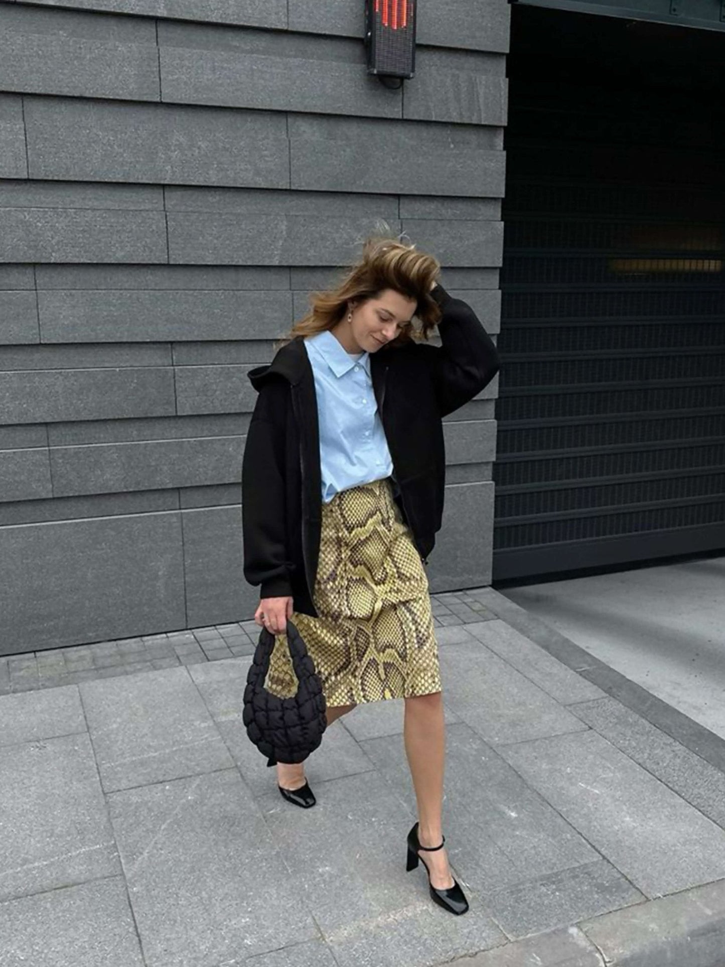 Wolkige Puffer-Tasche