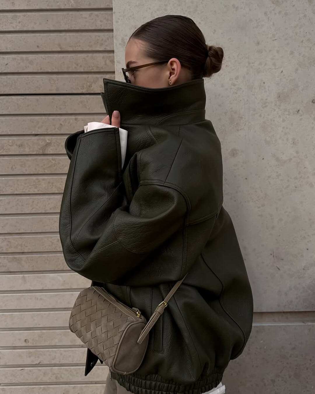 Bolso Eva de gamuza tejida