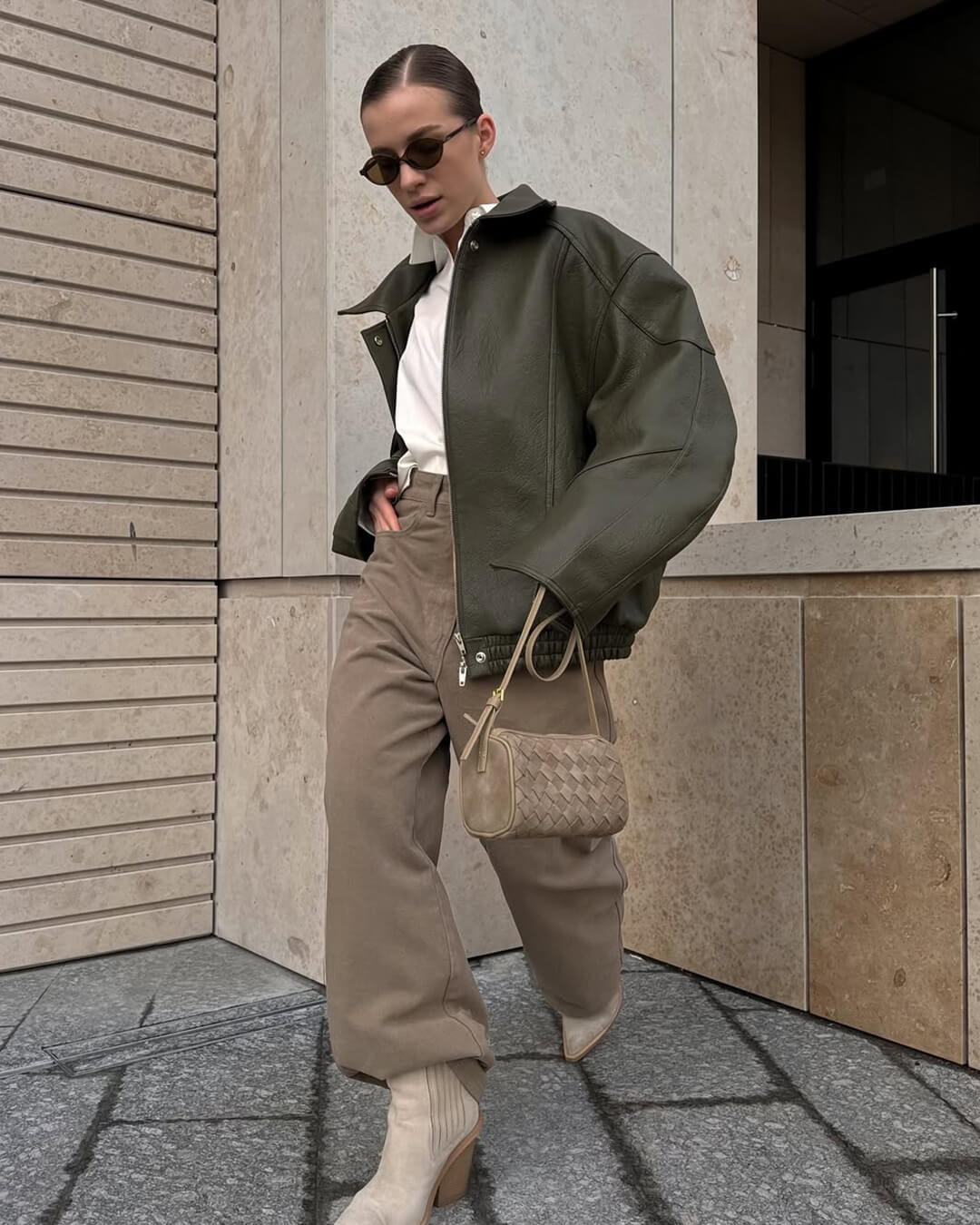 Bolso Eva de gamuza tejida