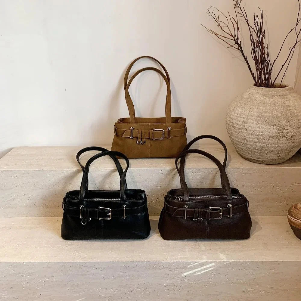 Bolso Tote Gemma con Textura Retro